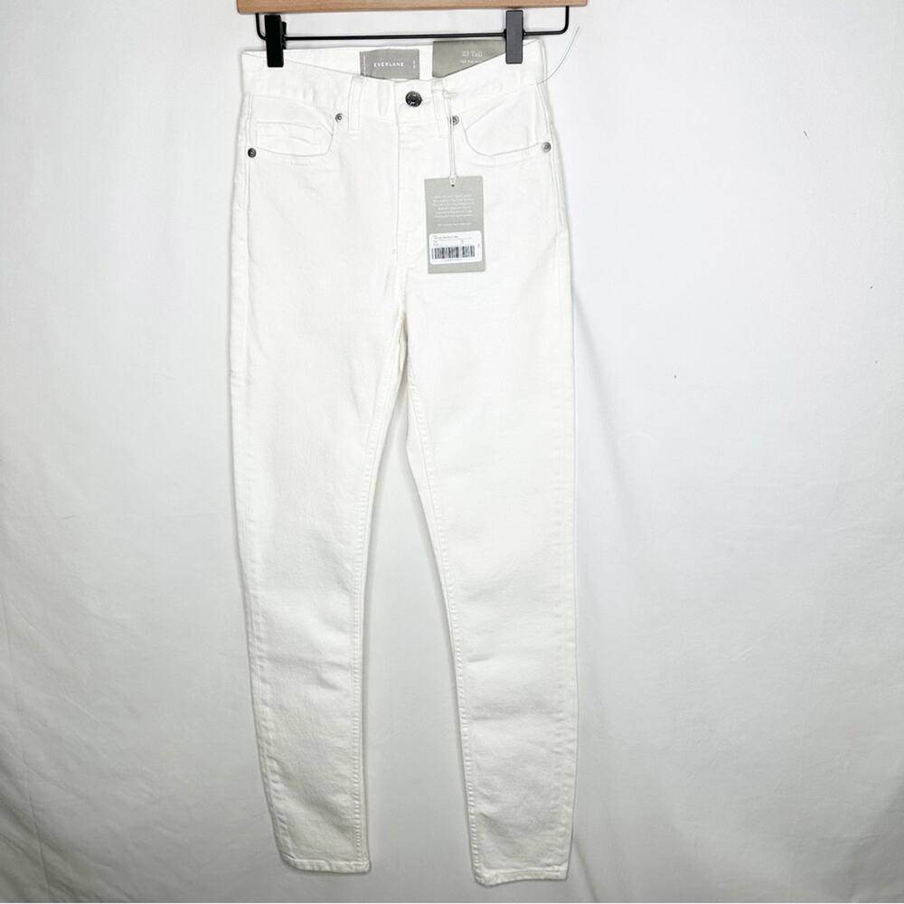 EVERLANE High Rise Skinny White Jeans NWT in Size 23 Tall